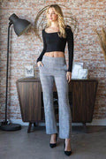 Heimish Full Size Plaid Flare Pants With Wide Waist Band Plus Size Trendsi
