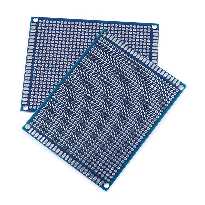 5/10PCS PCB Board Prototype Board Blue 2x8/3x7/4x6/5x7/7x9cm Double Sided Circuit Boards For DIY Soldering Project Selvanelle