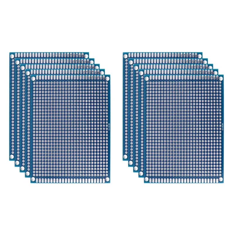 5/10PCS PCB Board Prototype Board Blue 2x8/3x7/4x6/5x7/7x9cm Double Sided Circuit Boards For DIY Soldering Project Selvanelle