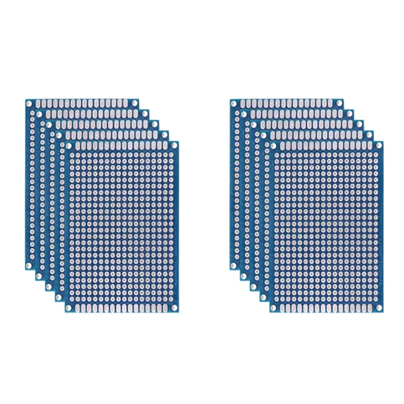 5/10PCS PCB Board Prototype Board Blue 2x8/3x7/4x6/5x7/7x9cm Double Sided Circuit Boards For DIY Soldering Project Selvanelle