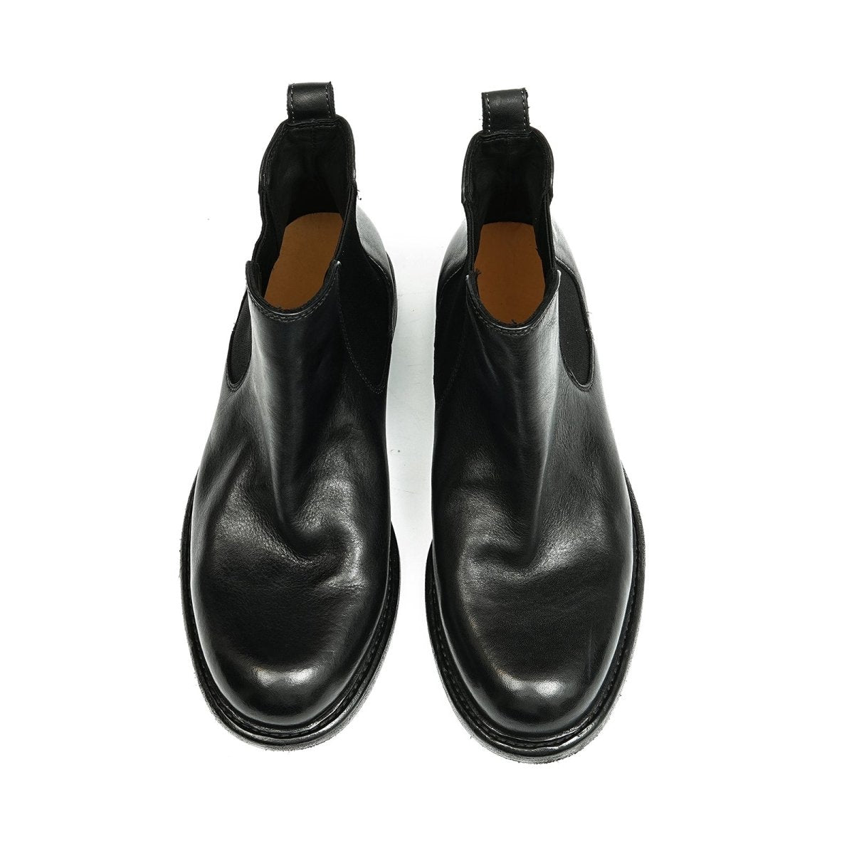 Horsehide Chelsea Boots Classic Ankle Boots for Men Neweyesee