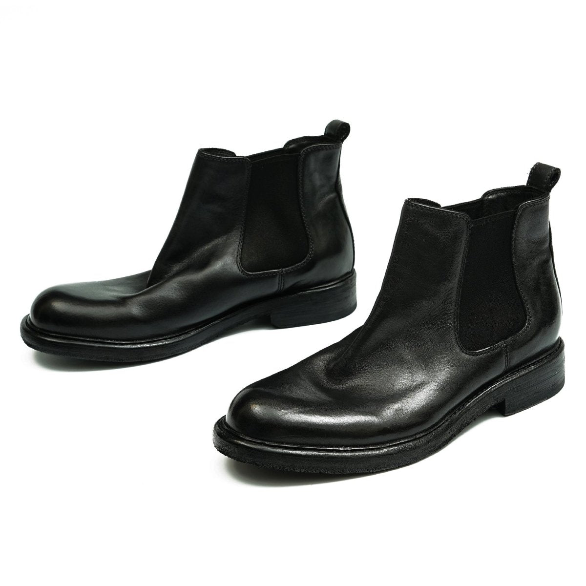 Horsehide Chelsea Boots Classic Ankle Boots for Men Neweyesee