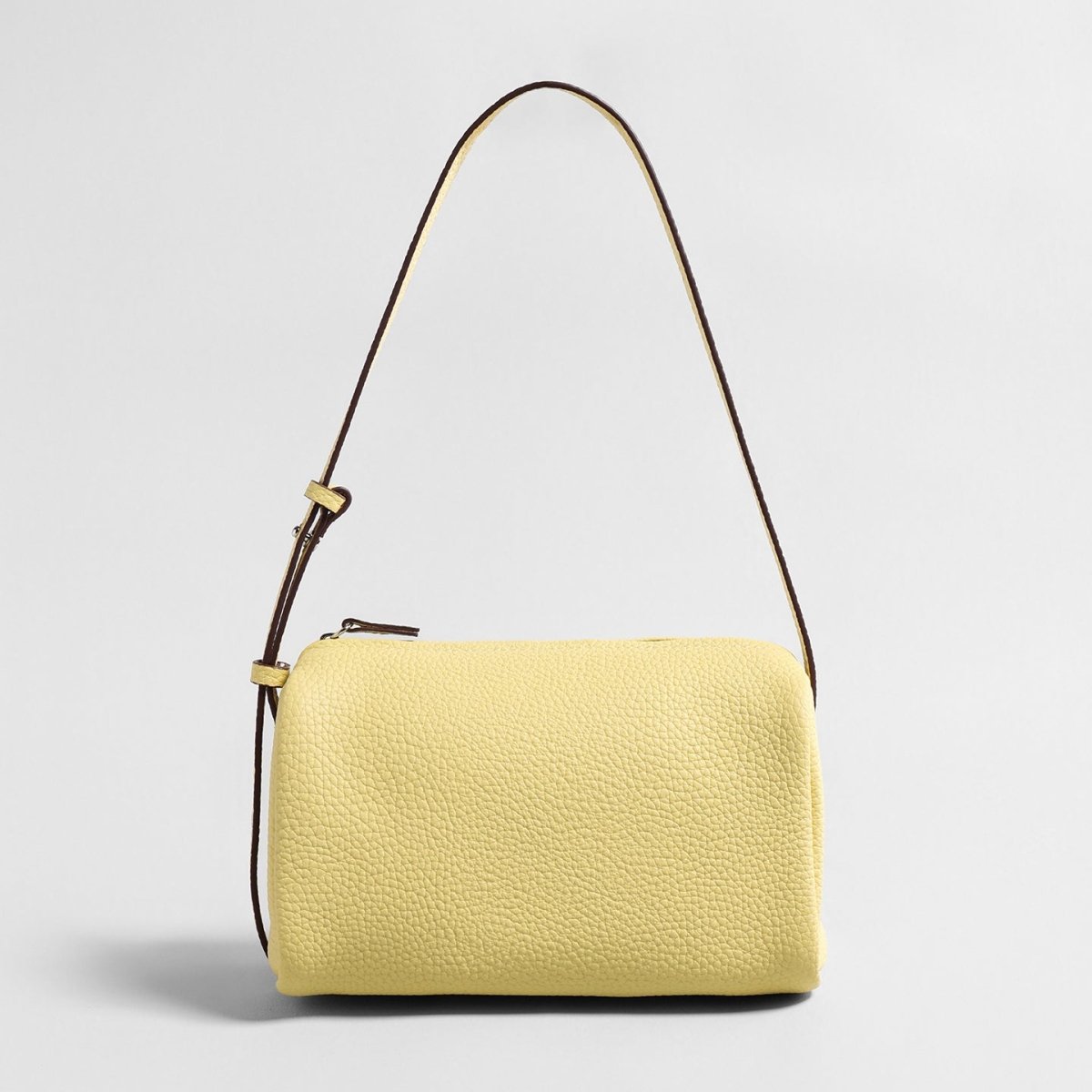 Premium Pebbled Calfskin Cylinder Bag – Trending Barrel Shoulder Crossbody Cilela